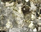 Quartz Crystal Cluster With Gleaming Pyrite - Peru #87742-1